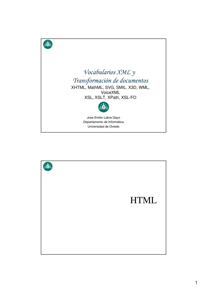 Imágen de pdf Vocabularios XML y Transformación de documentos