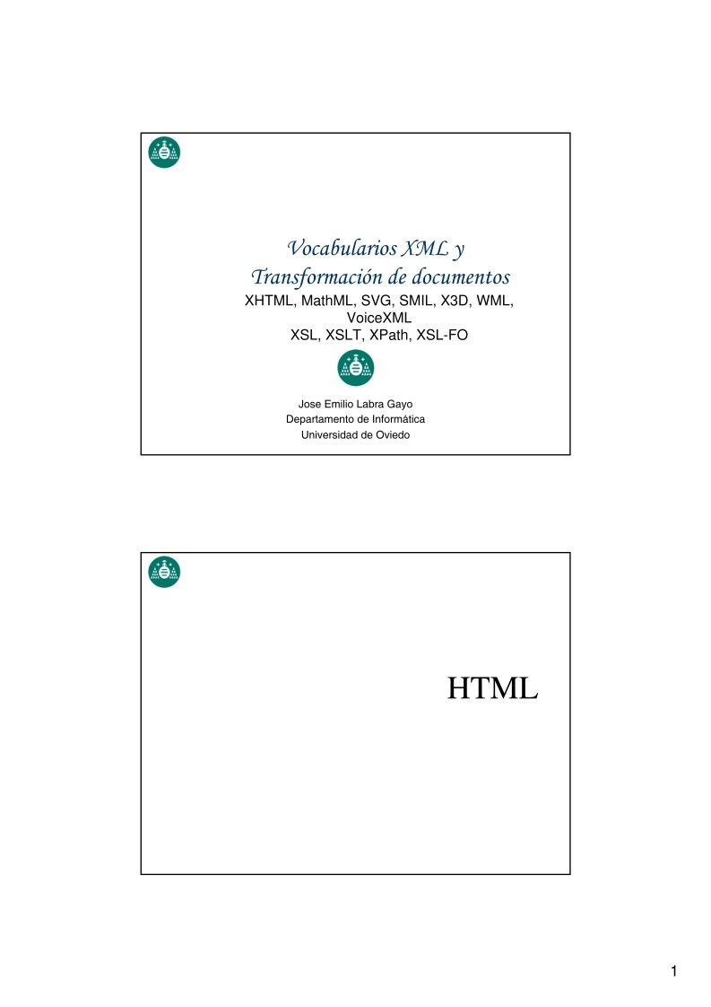 Imágen de pdf Vocabularios XML y Transformación de documentos