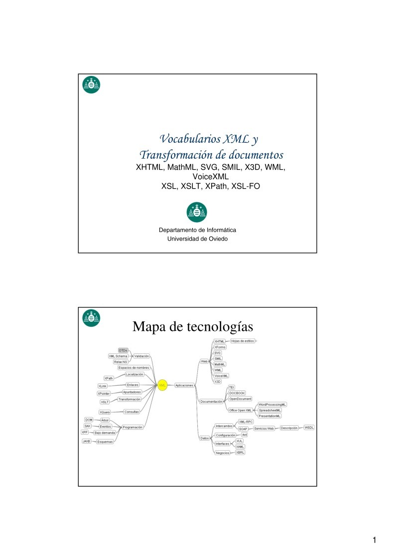 Imágen de pdf Vocabularios XML y Transformación de documentos