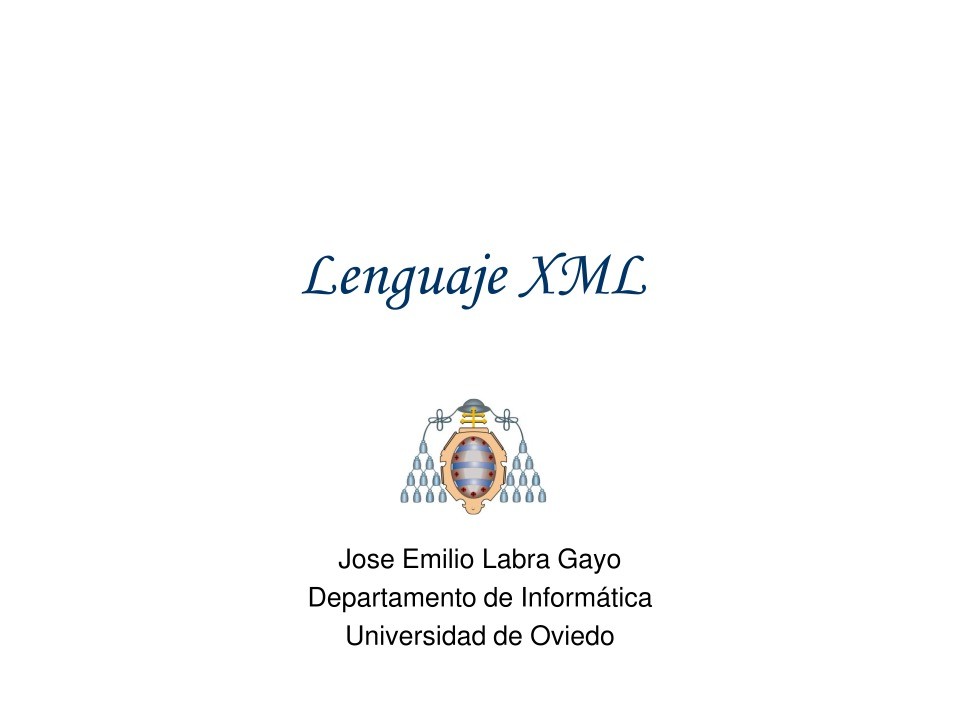 Imágen de pdf Lenguaje XML - Tecnologías Web y XML