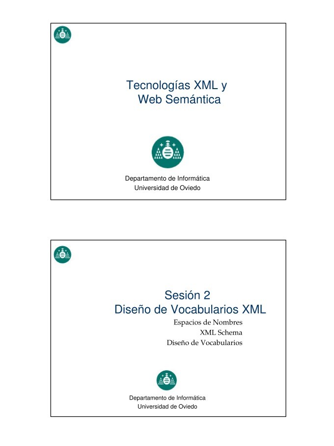 Imágen de pdf Tecnologías XML y Web Semántica