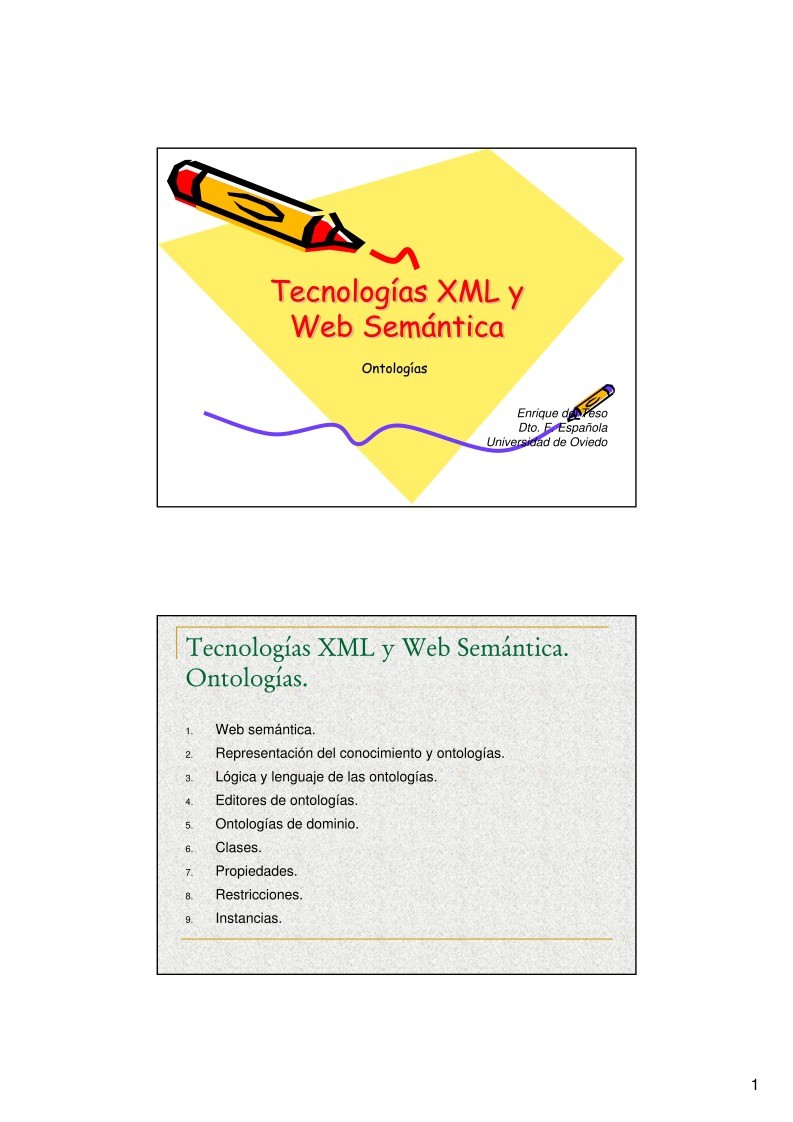 Imágen de pdf Tecnologías XML y Web Semántica