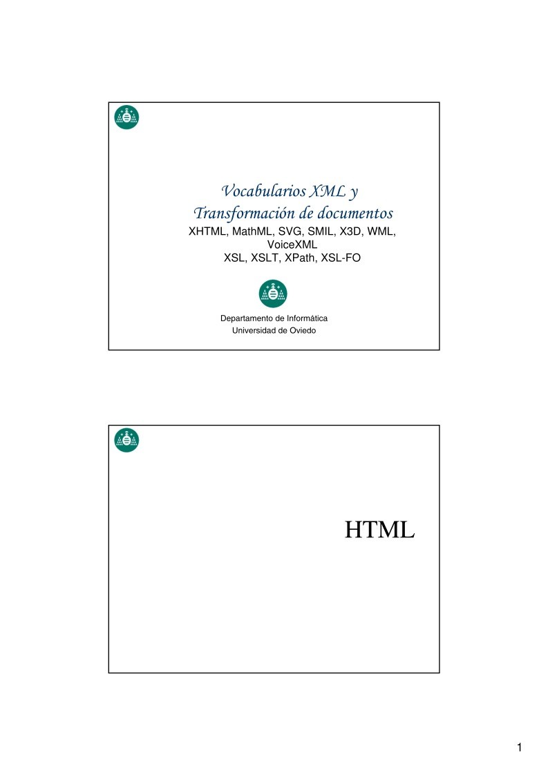 Imágen de pdf Vocabularios XML y Transformación de documentos