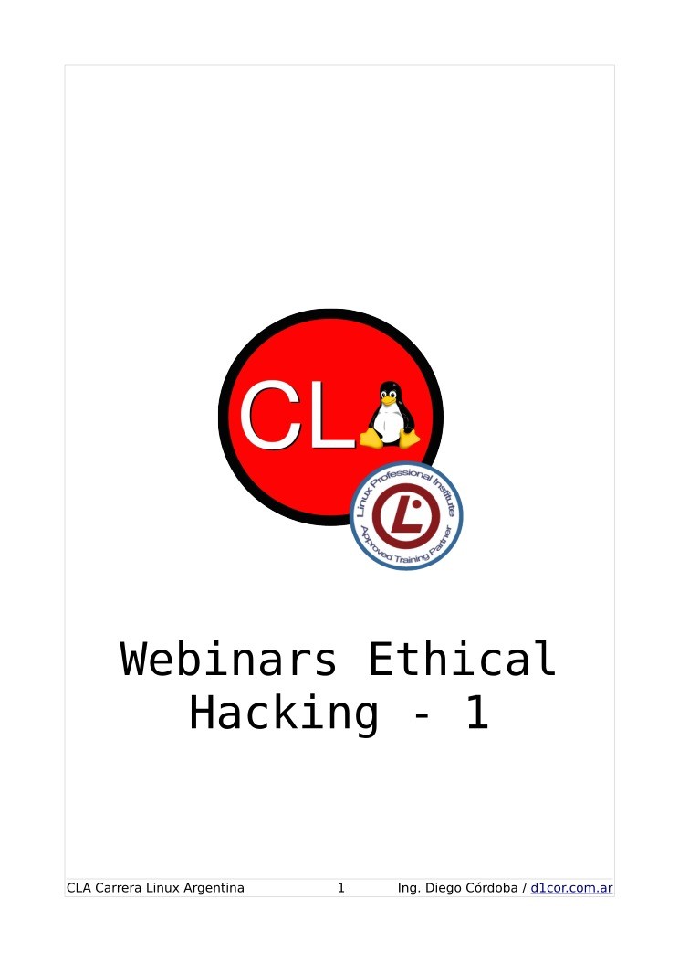 Imágen de pdf Webinars Ethical Hacking - 1