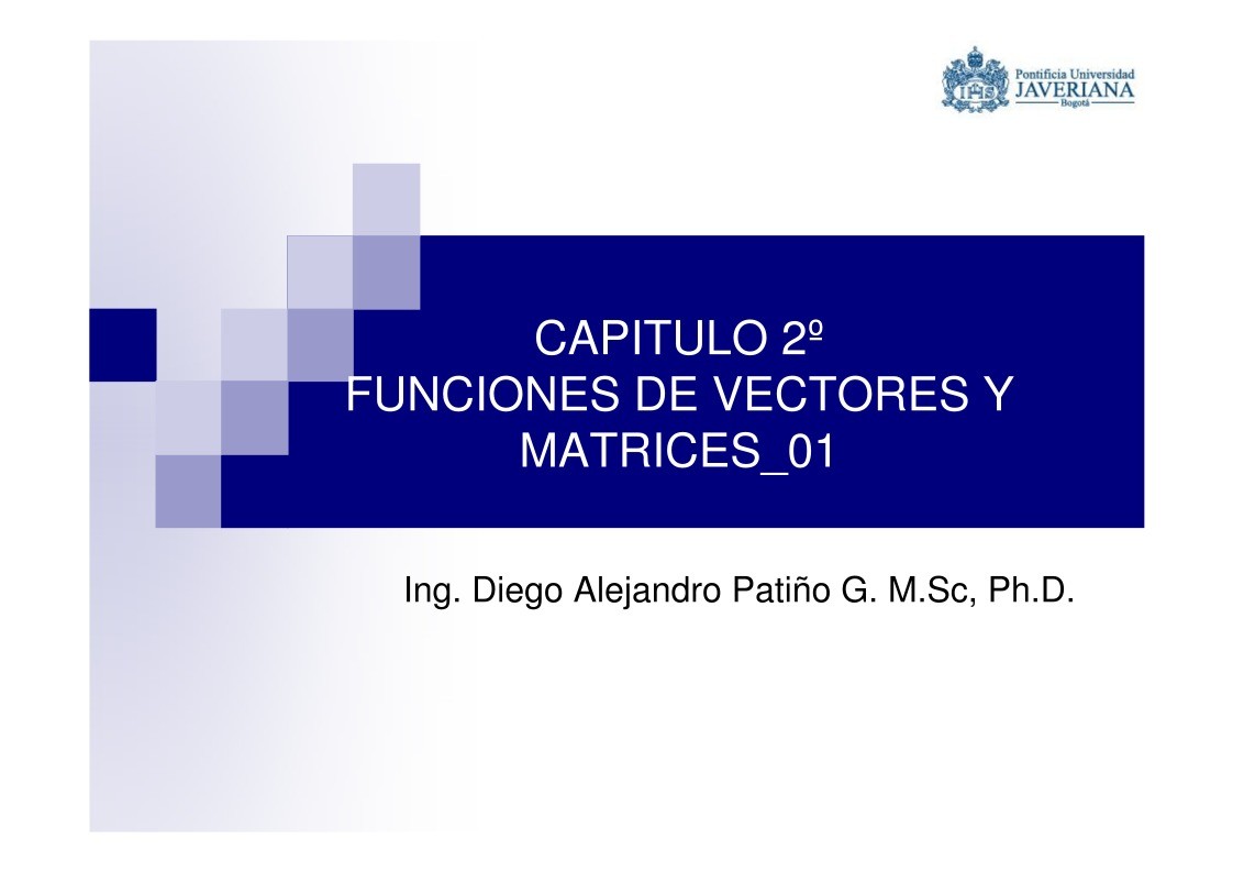 Imágen de pdf Funciones_vectores y matrices_01 - Capitulo 2º