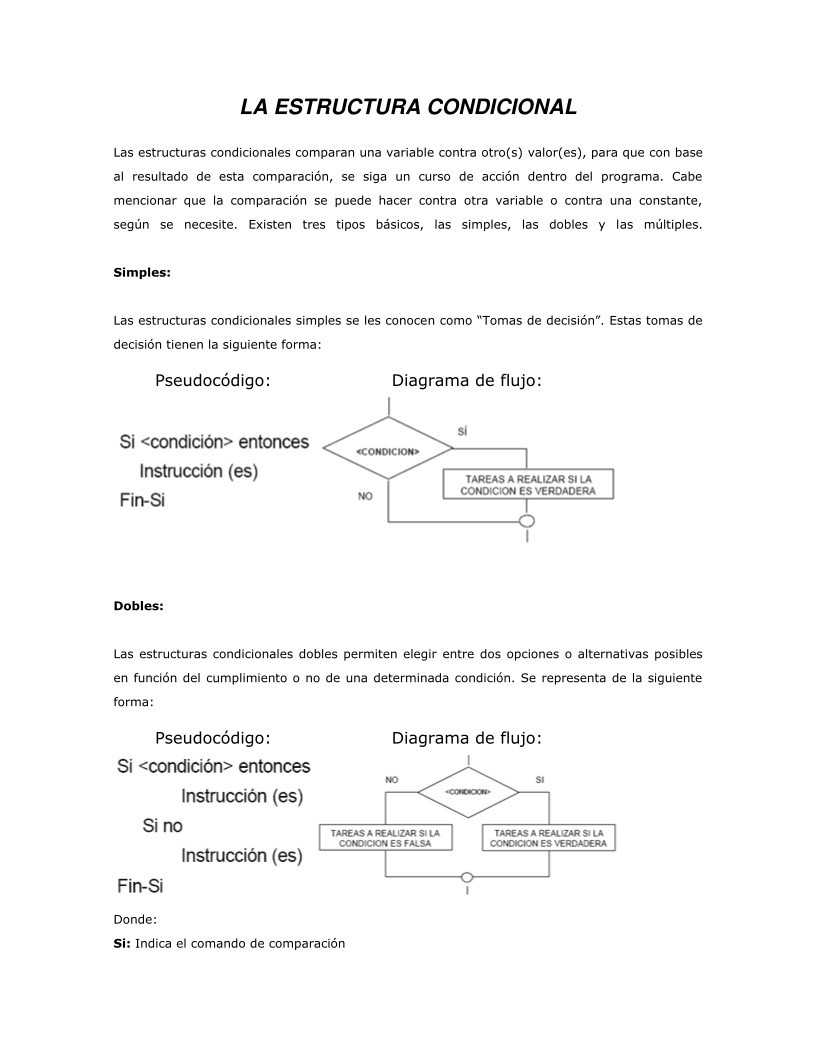 Imágen de pdf La estructura condicional