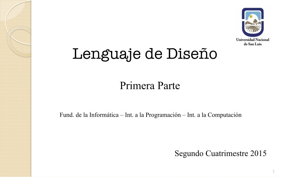 Imágen de pdf Lenguaje de Diseño - Primera parte