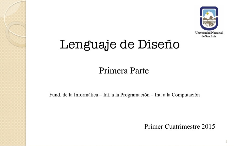 Imágen de pdf Lenguaje de Diseño - Primera parte