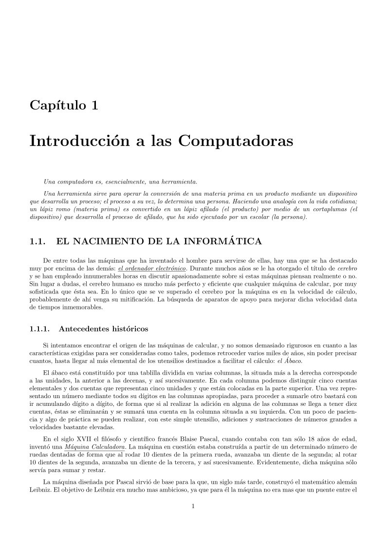 Imágen de pdf Introducción a las Computadoras