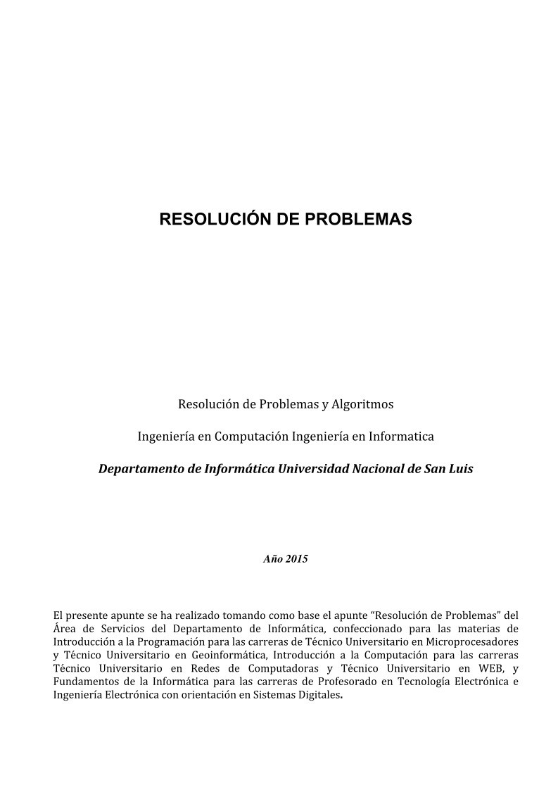 Imágen de pdf Resolución de Problemas y Algoritmos