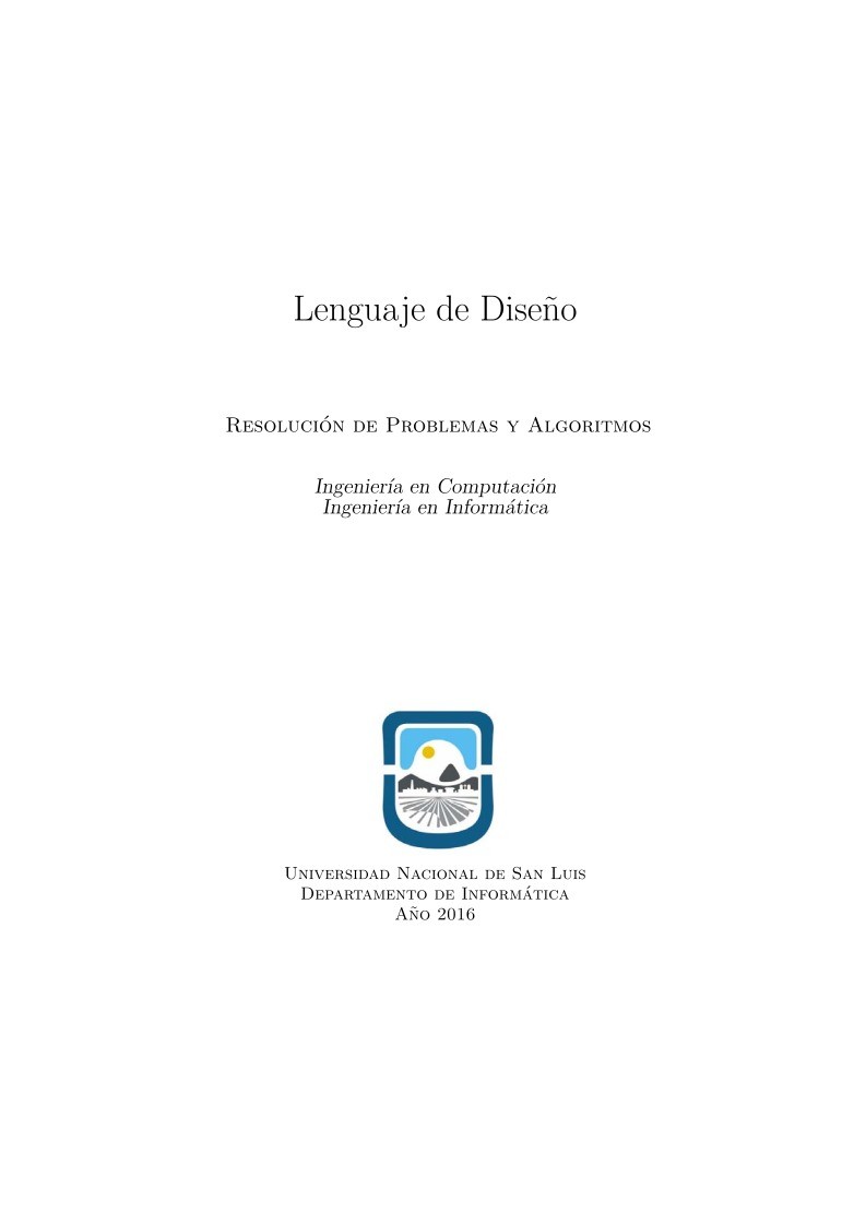 Imágen de pdf Lenguaje de Diseño - Resolución de problemas de algoritmos