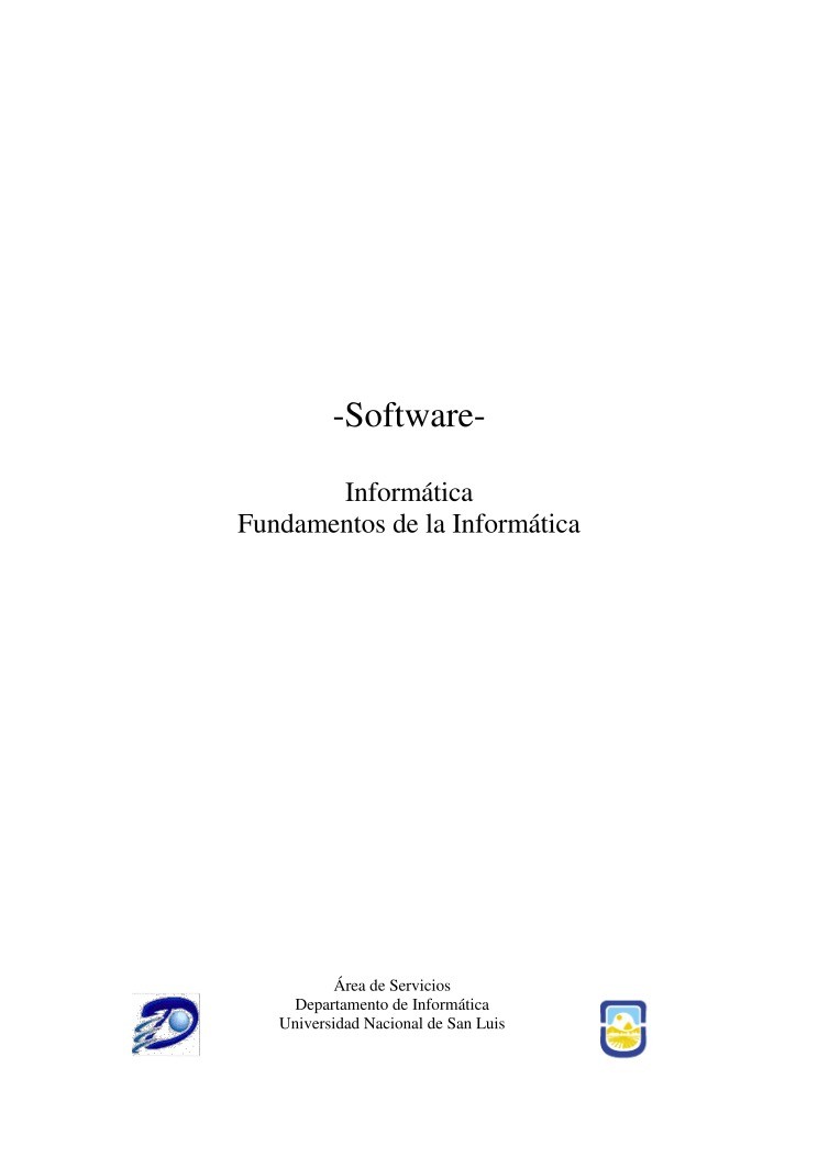 Imágen de pdf Software - Fundamentos de la Informática