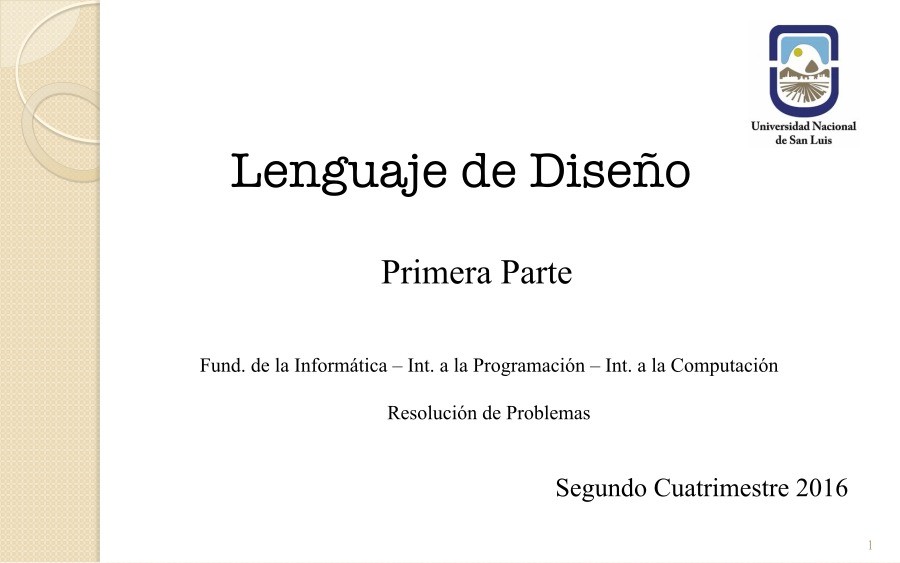 Imágen de pdf Lenguaje de Diseño - Primera parte