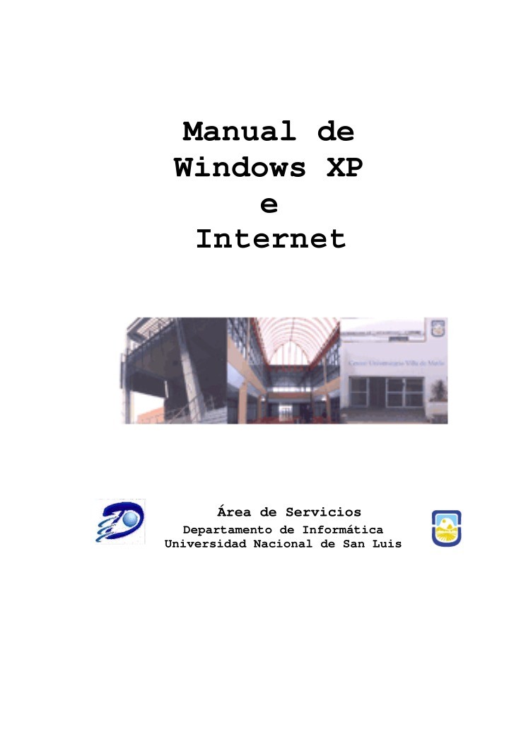 Imágen de pdf Manual de Windows XP e Internet