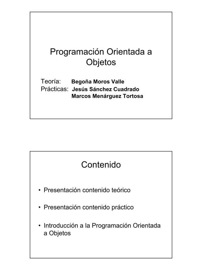 Imágen de pdf Programación Orientada a Objetos