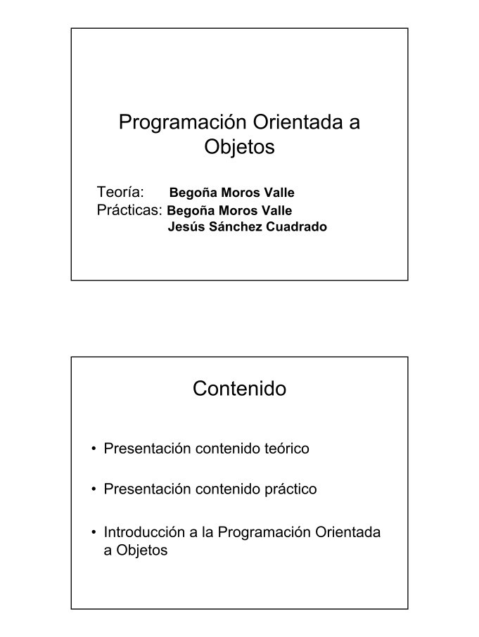 Imágen de pdf Programación Orientada a Objetos