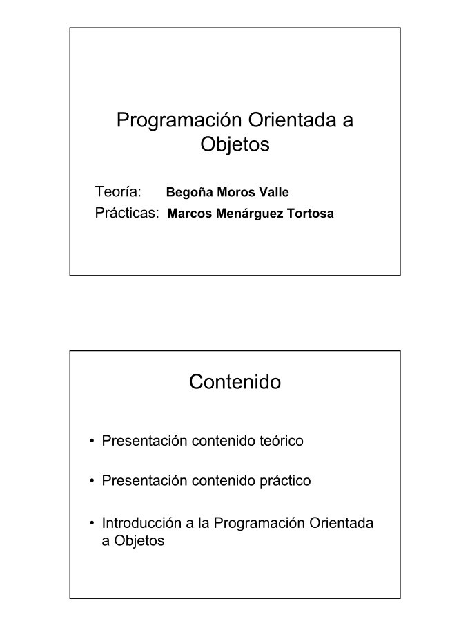 Imágen de pdf Programación Orientada a Objetos