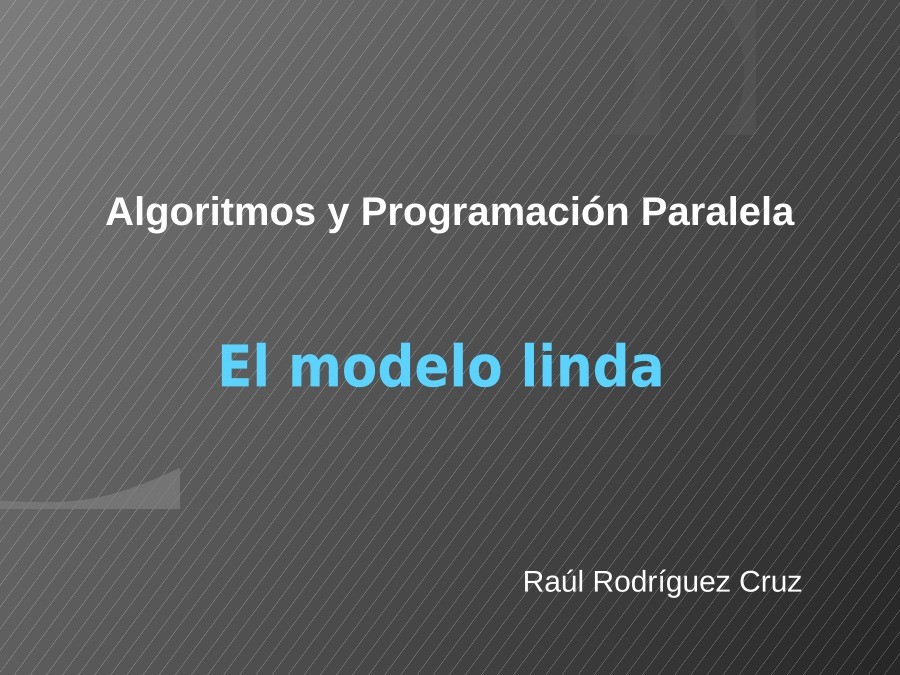Imágen de pdf Algoritmos y Programación Paralela -  El modelo Linda