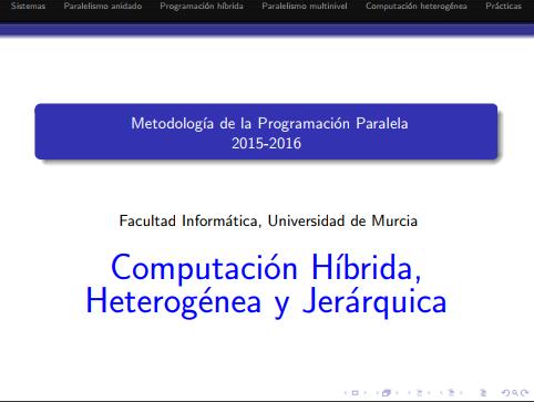 Imágen de pdf Computación Híbrida, Heterogénea y Jerárquica - Metodología de la Programación Paralela