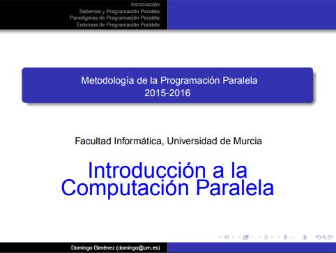Imágen de pdf Introducción a la Computación Paralela - Metodología de la Programación Paralela
