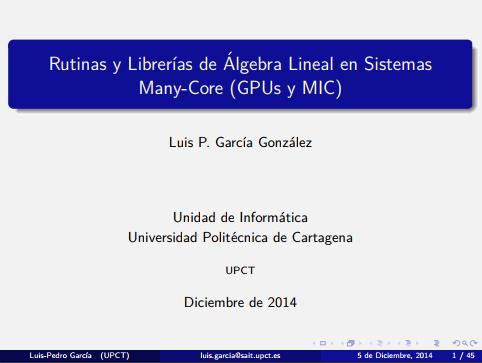 Imágen de pdf Rutinas y Librerías de Álgebra Lineal en Sistemas Many-Core (GPUs y MIC)