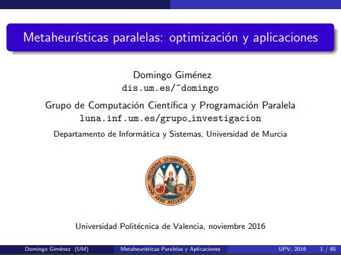 Imágen de pdf Metaheurísticas paralelas: optimización y aplicaciones