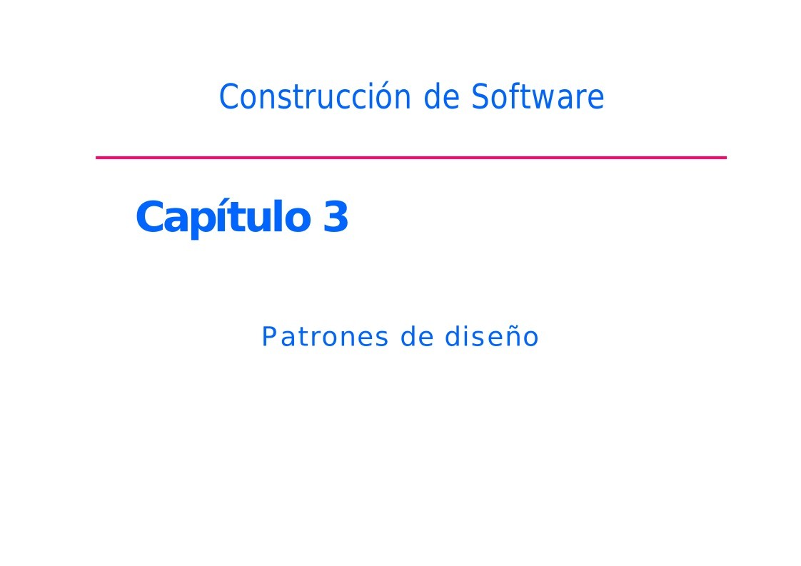 Imágen de pdf Patrones de diseño - Capitulo 3