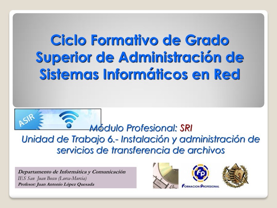 Imágen de pdf Unidad de Trabajo 6.- Instalación y administración de servicios de transferencia de archivos