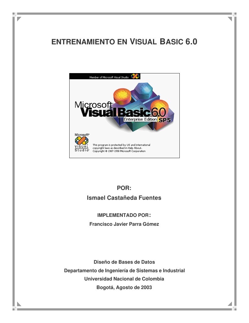 Imágen de pdf Entrenamiento en Visual Basic 6.0
