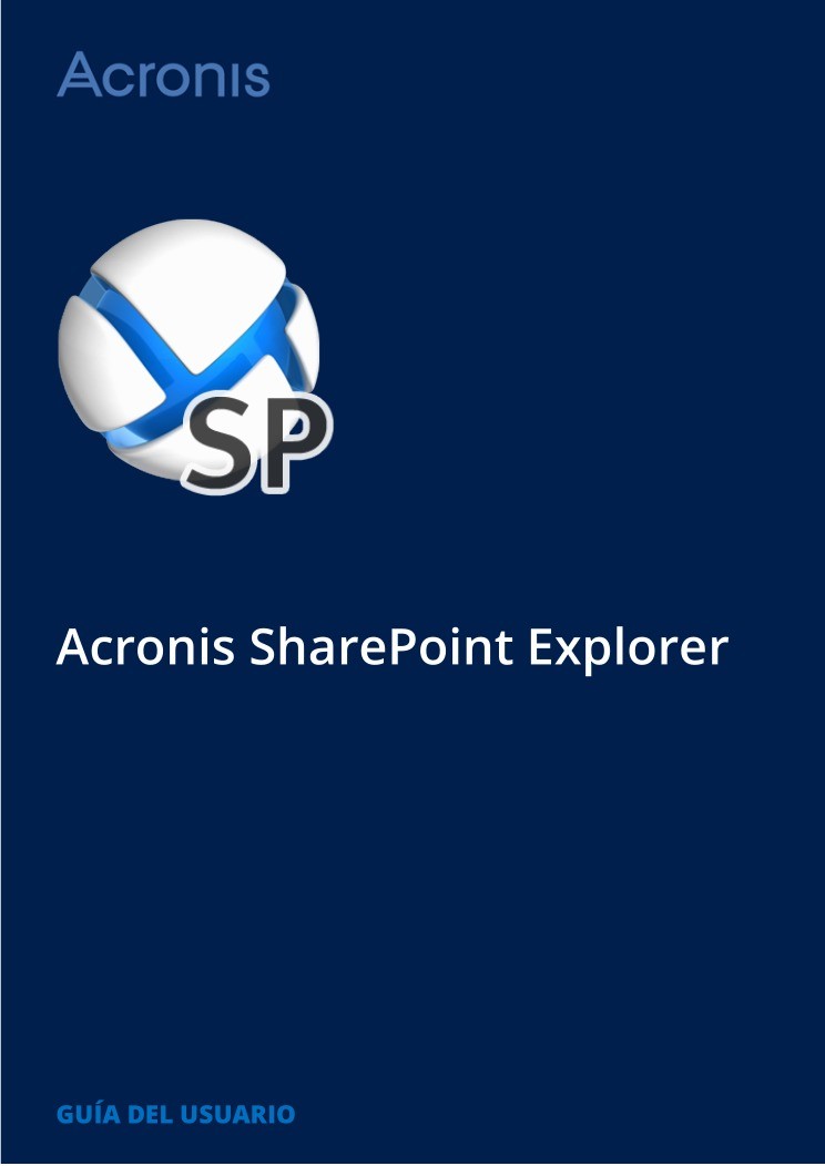 Imágen de pdf Acronis SharePoint Explorer