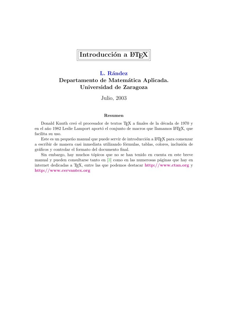 Imágen de pdf Introduccion a LaTex