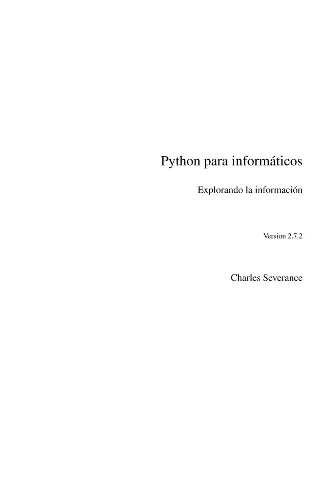 Imágen de pdf Python para informáticos - Explorando la información