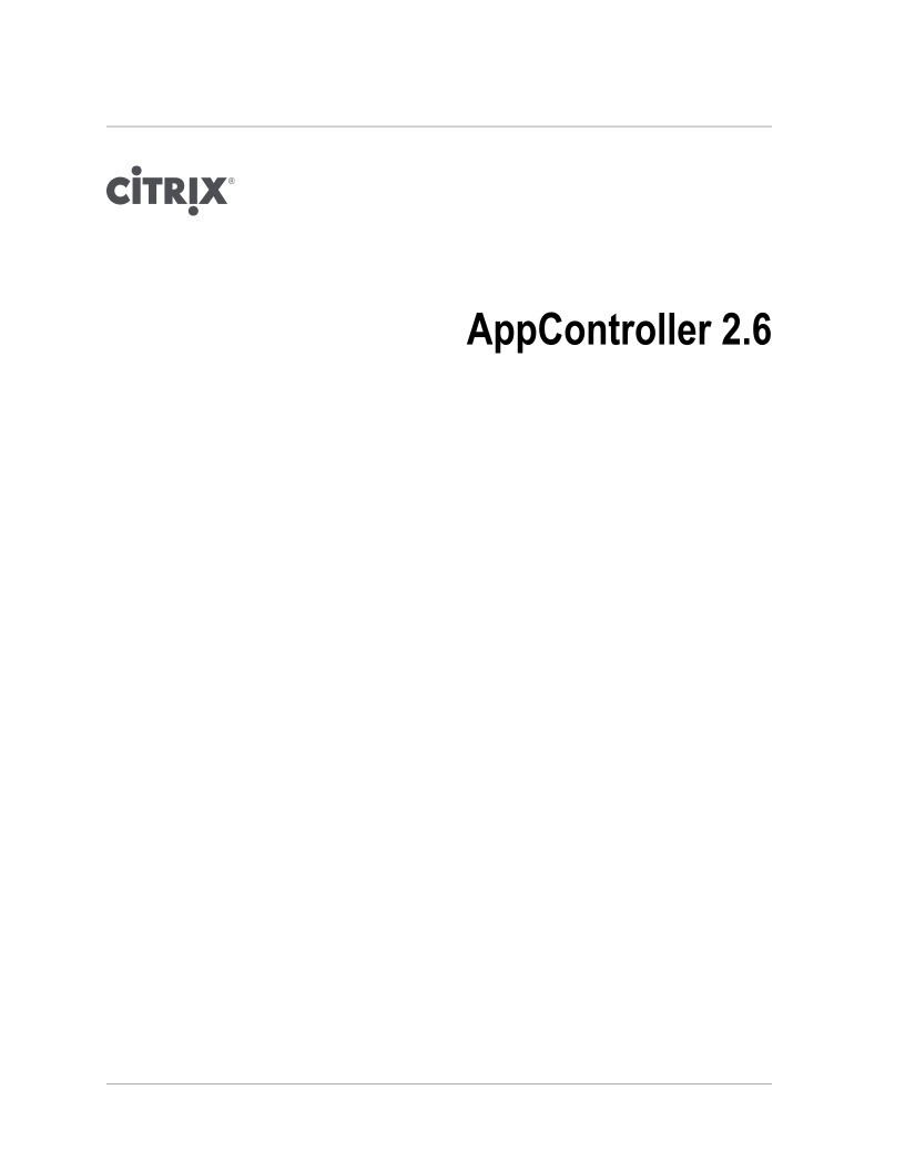 Imágen de pdf Citrix - AppController 2.6