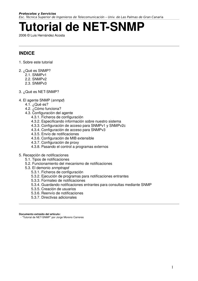 Imágen de pdf Tutorial de NET-SNMP