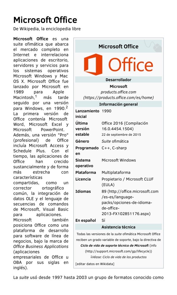 PDF de programación - Microsoft Office