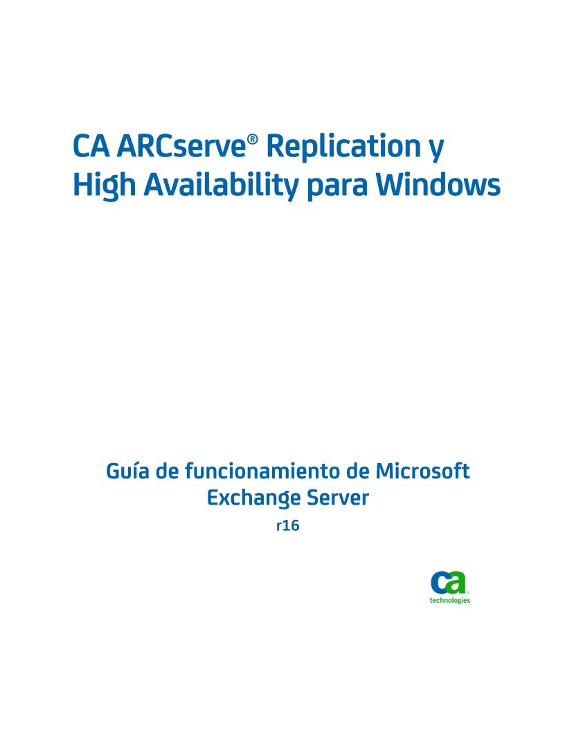 Imágen de pdf Guía de funcionamiento de Microsoft Exchange Server r16
