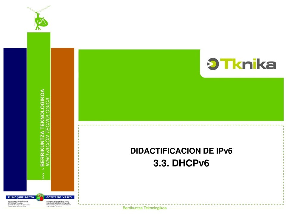 Imágen de pdf Didactificación de IPv6 3.3. DHCPv6