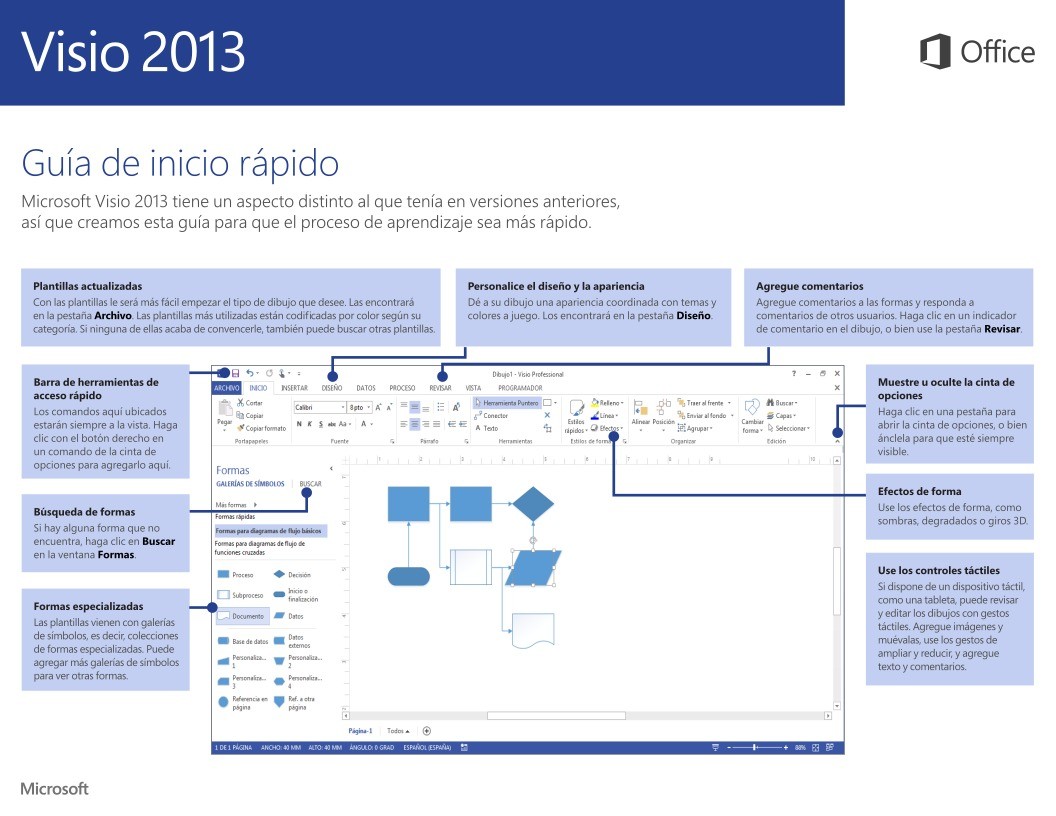 Imágen de pdf Visio 2013 - Guía de inicio rápido