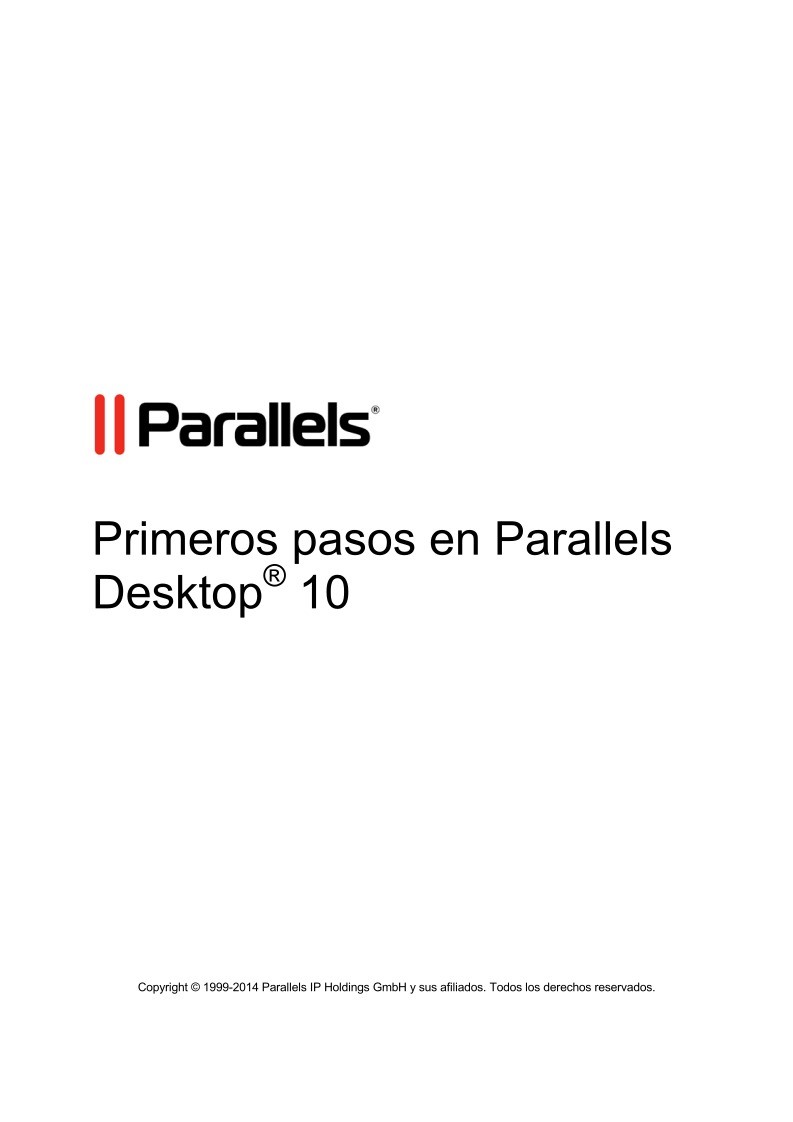 Imágen de pdf Primeros pasos en Parallels Desktop 10