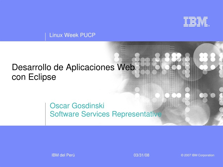 Imágen de pdf Desarrollo de Aplicaciones Web con Eclipse