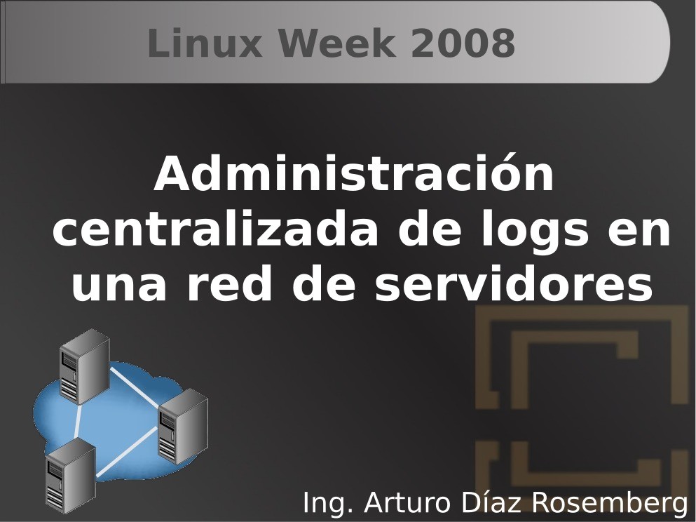 Imágen de pdf Administración centralizada de logs en una red de servidores