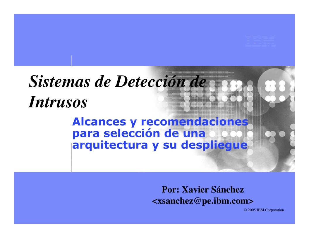 Imágen de pdf Sistemas de Detección de Intrusos