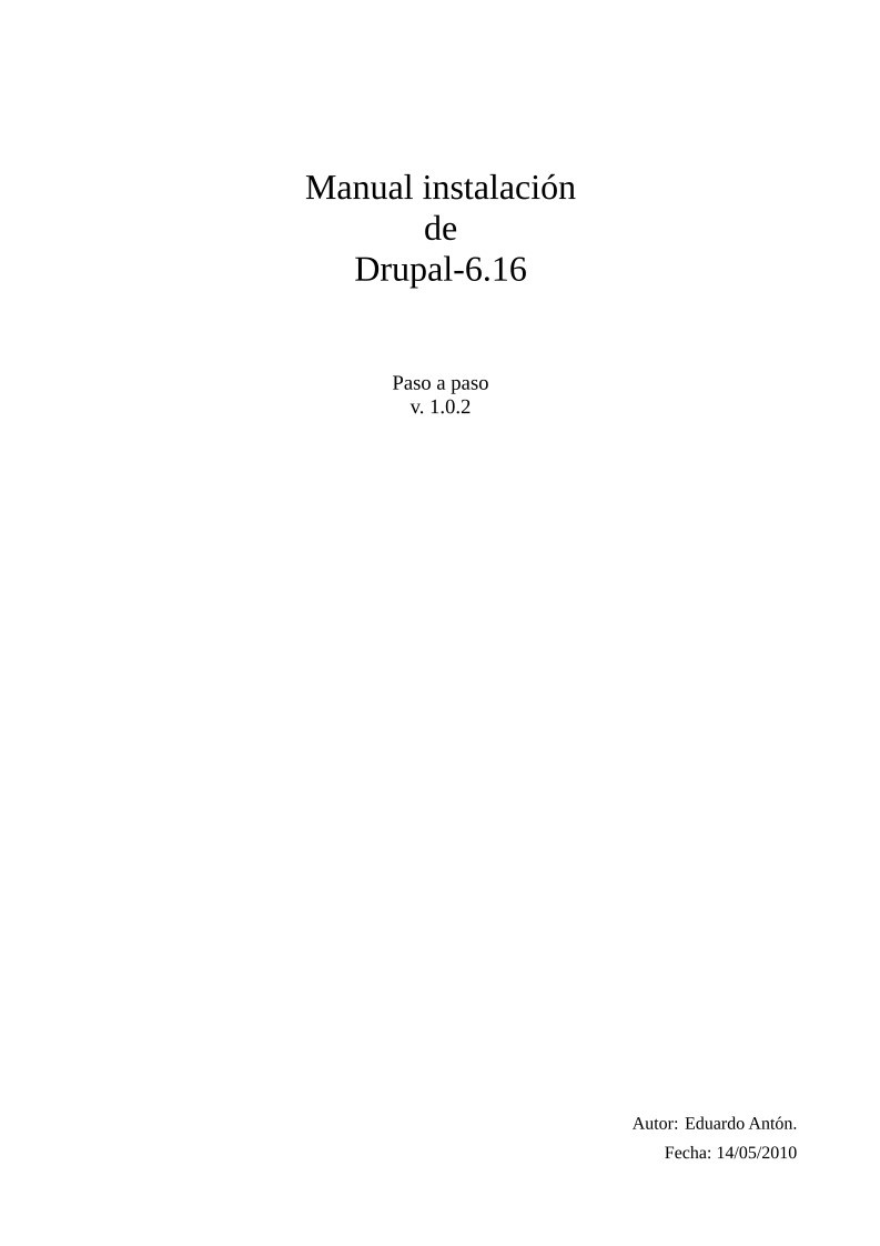 Imágen de pdf Manual instalación de Drupal-6.16 Paso a paso v.1.0.2