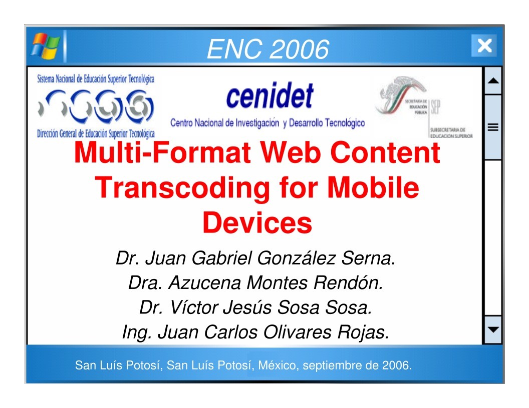 Imágen de pdf Multi-Format Web Content Transcoding for Mobile Devices