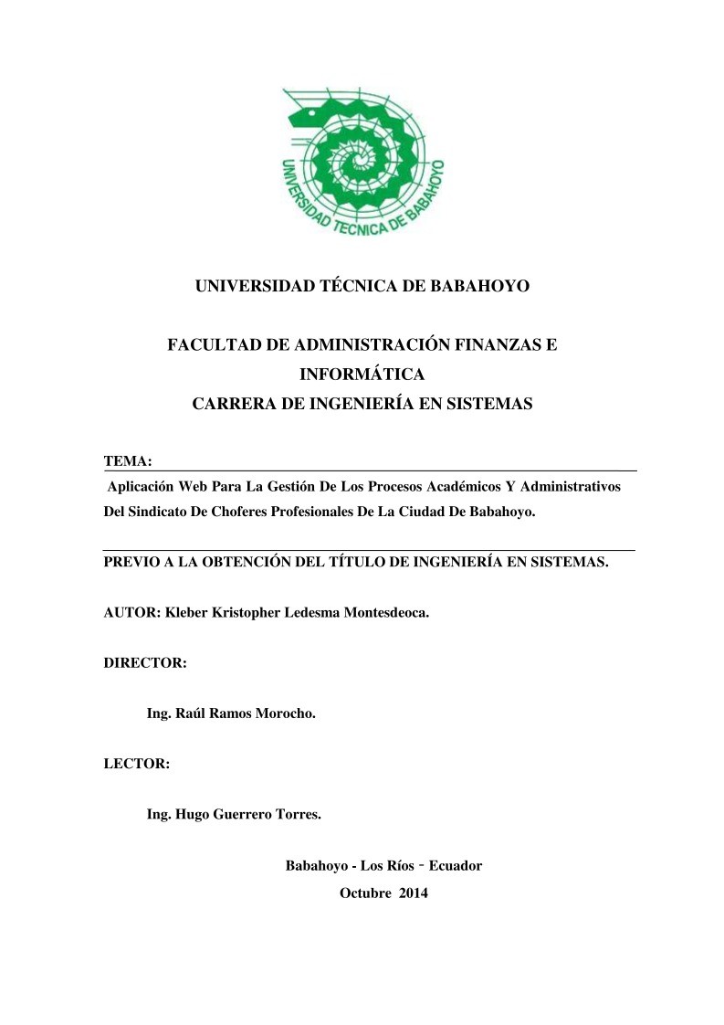 Imágen de pdf Aplicación Web para la gestión de los procesos académicos y administrativos del sindicato de choferes profesionales