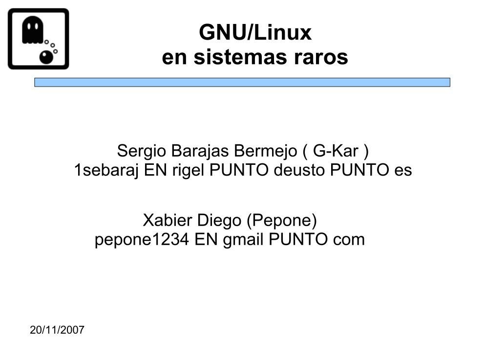 Imágen de pdf GNU/Linux en sistemas raros
