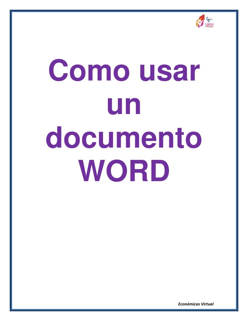 Imágen de pdf Como usar un documento WORD