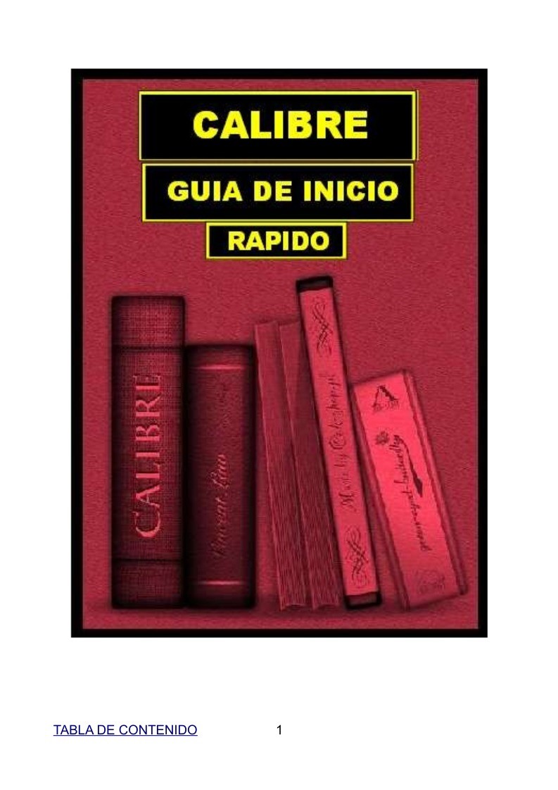 Imágen de pdf Calibre guía de inicio rápido