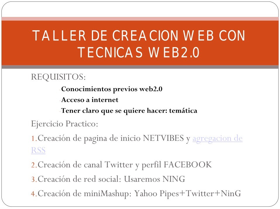 Imágen de pdf Taller de creacion web con tecnicas web 2.0