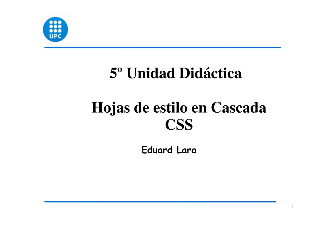 Imágen de pdf UD5 - Hojas de estilo CSS
